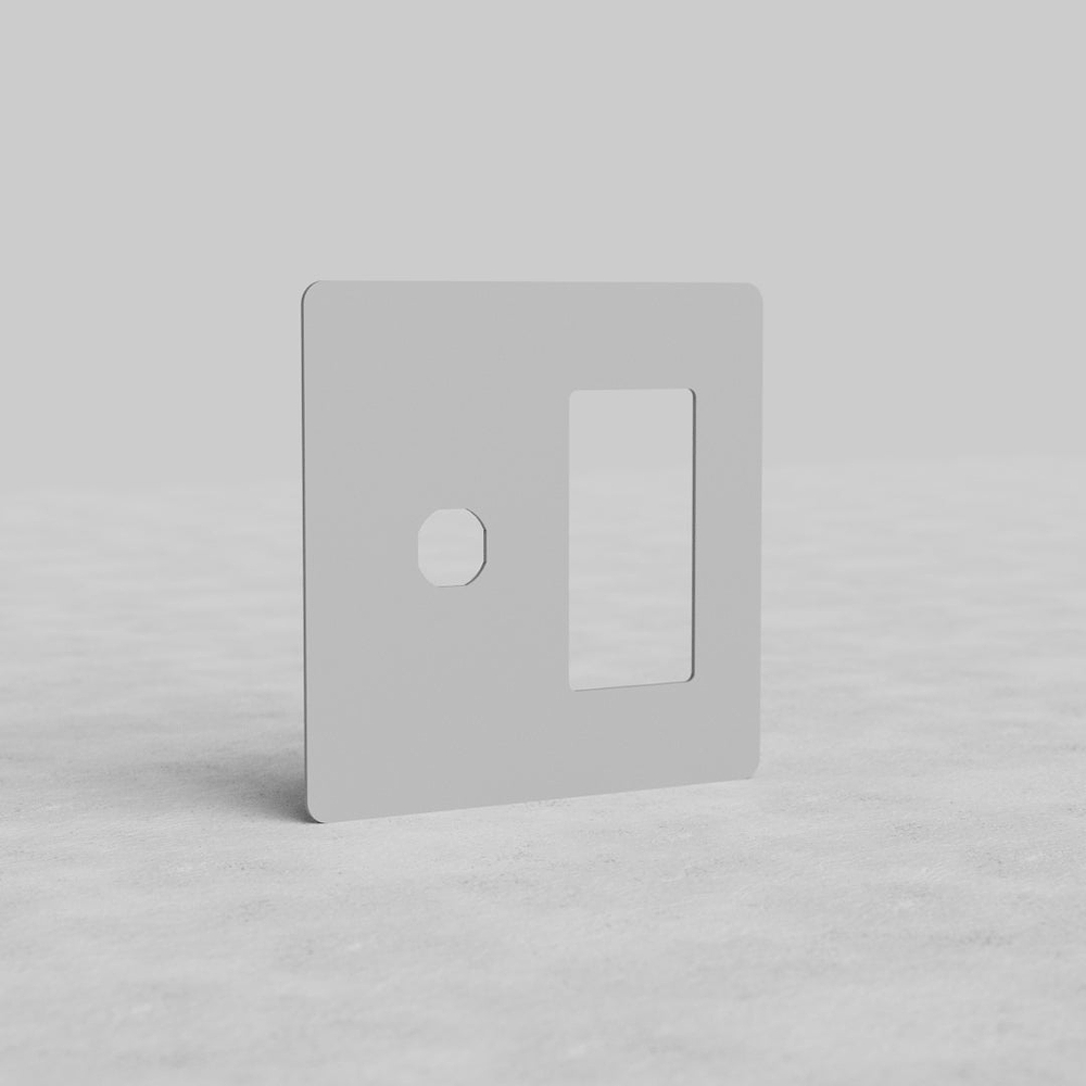 Kew 2G Switch & Outlet Plate - Paintable