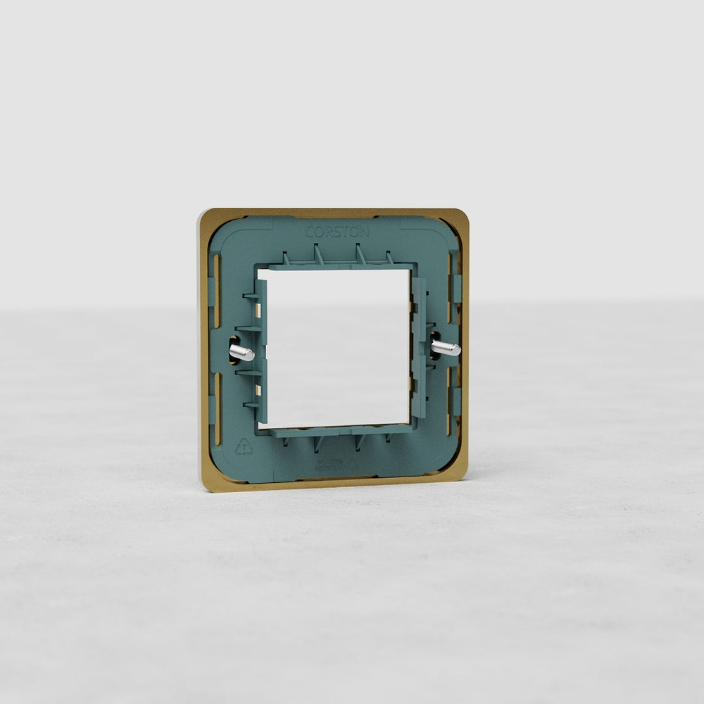 Grove 2-Module 45mm Module Plate – Antique Brass