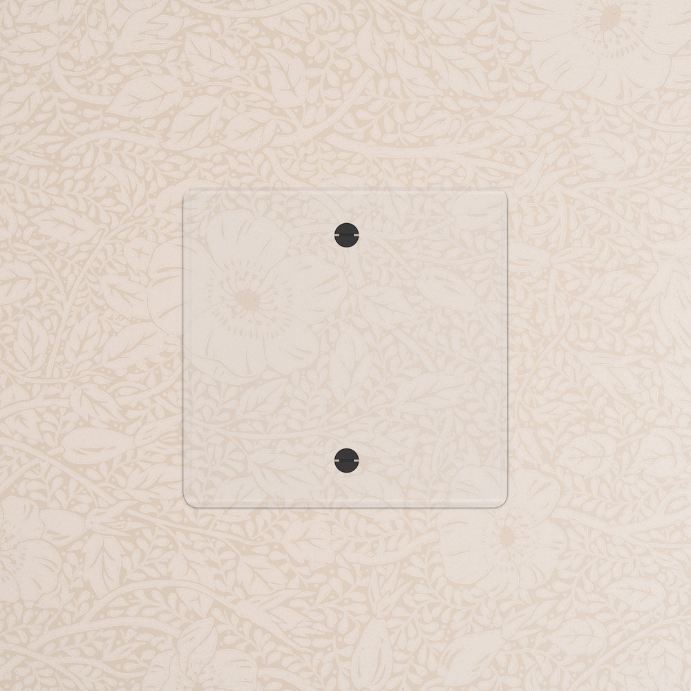 Single Blank Plate - Clear | Black