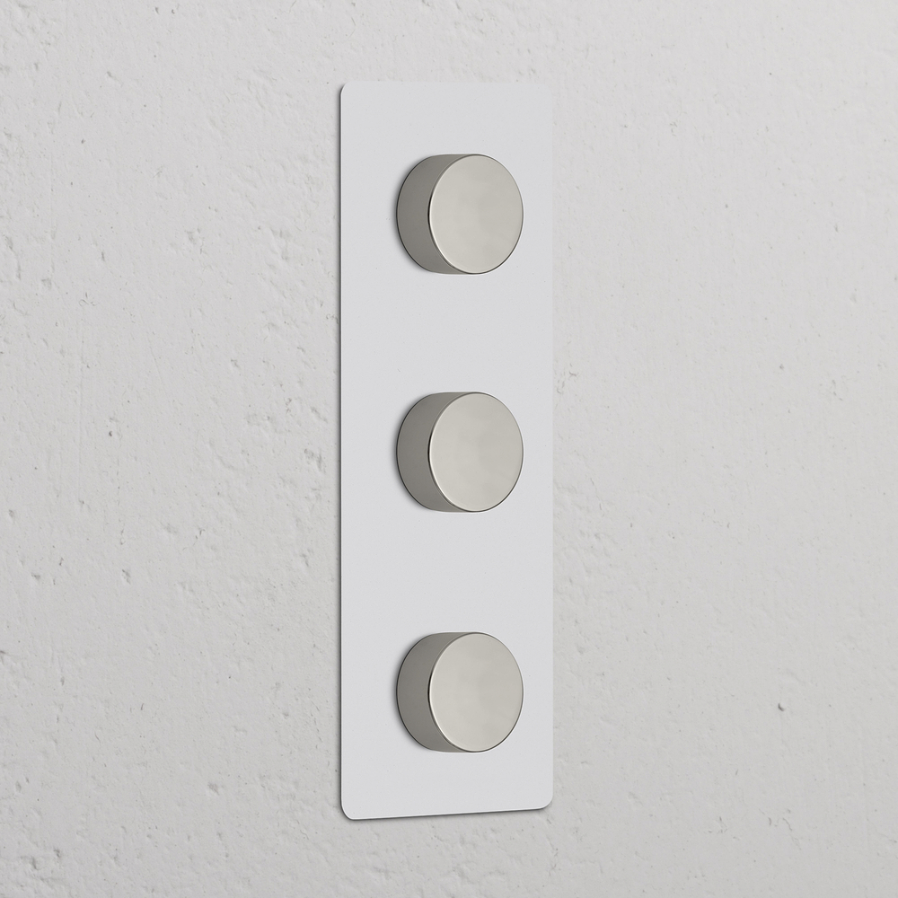 Kew Variateur Vertical x3 (Plaque Triple) – Nickel Poli à Peindre
