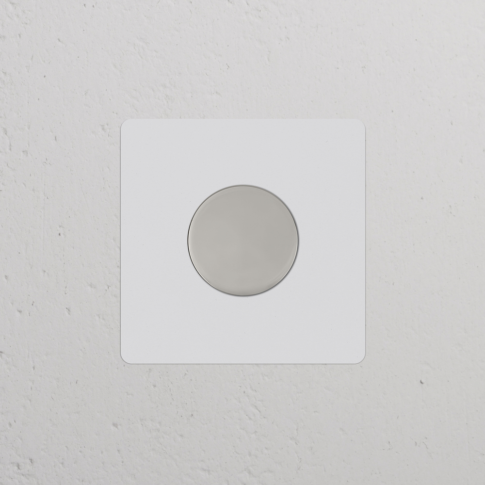 Kew Single Multiway Dimmer Switch - Paintable Polished Nickel