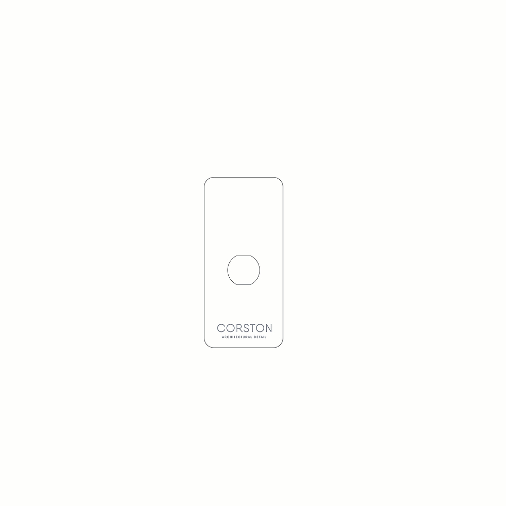 1G Architrave Switch Front Plate Paper Template