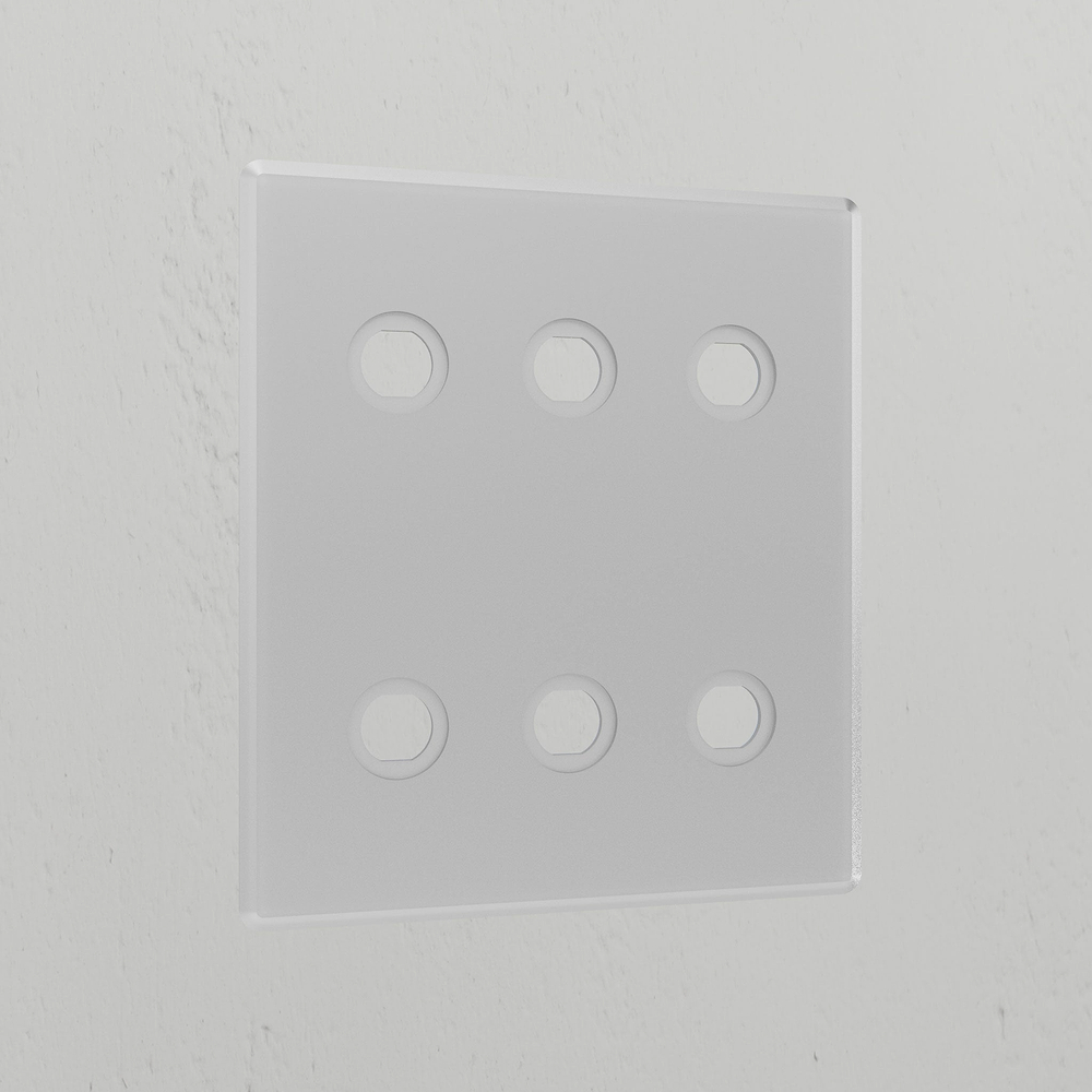 6G Switch Plate - Clear
