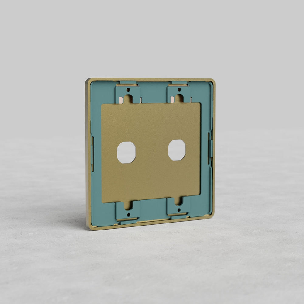 Grove 2G Switch Plate - Antique Brass