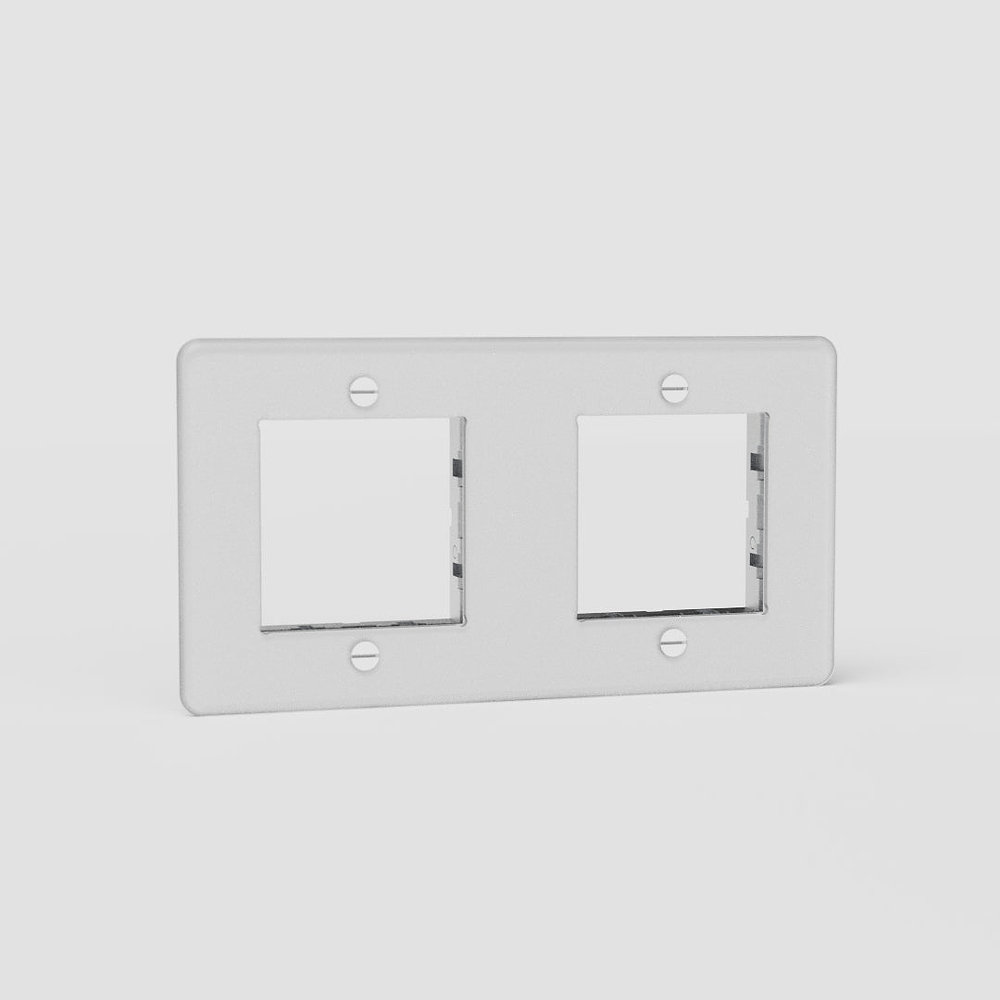 Kew Plaque Insert 45 mm (Double) - Transparence | Blanc