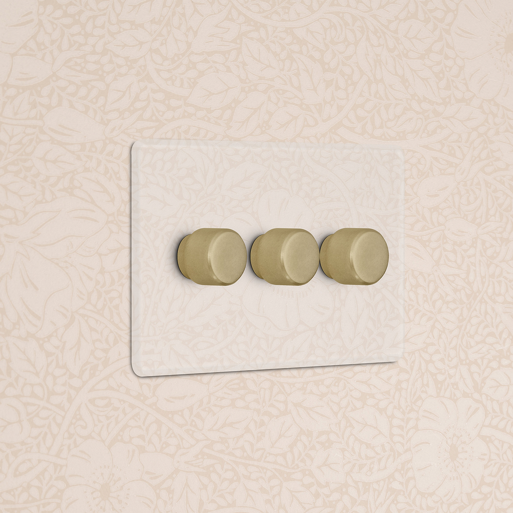 3G Two Way Dimmer Switch - Clear Antique Brass