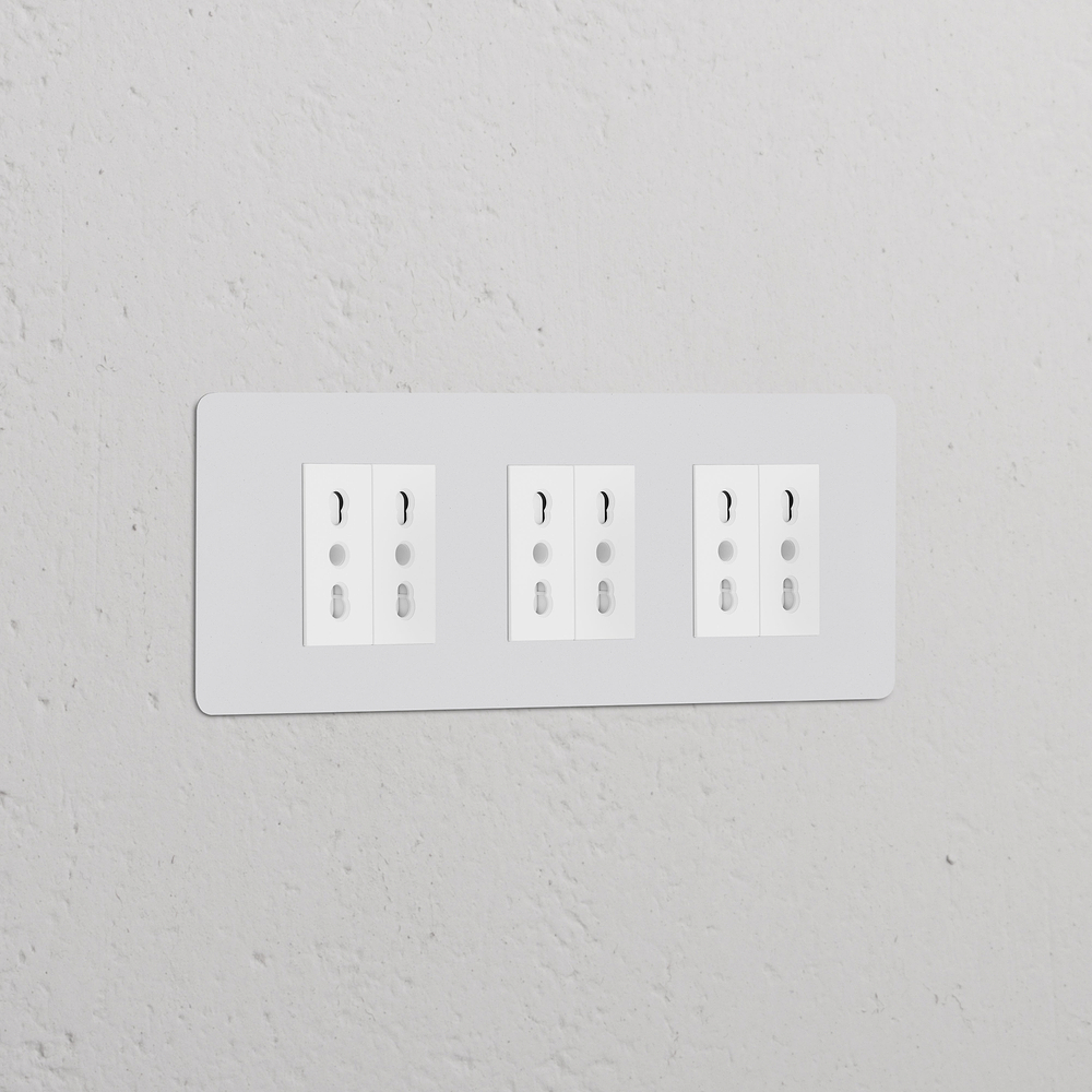 Kew Presa Bipasso Tripla 6x – Pitturabile | Bianco