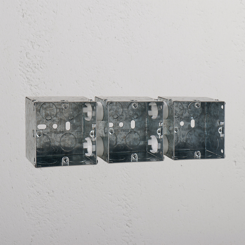 Single 3x Metal Back Box