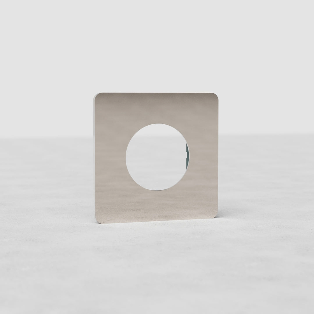 Grove Plaque de Prise (Simple) - Nickel Poli