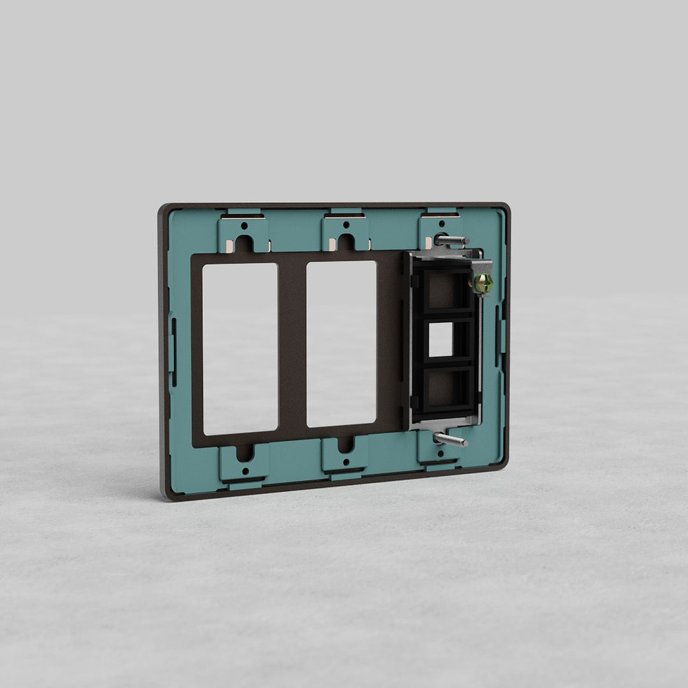 Grove 3G 2x Outlet & Keystone Plate - Bronze