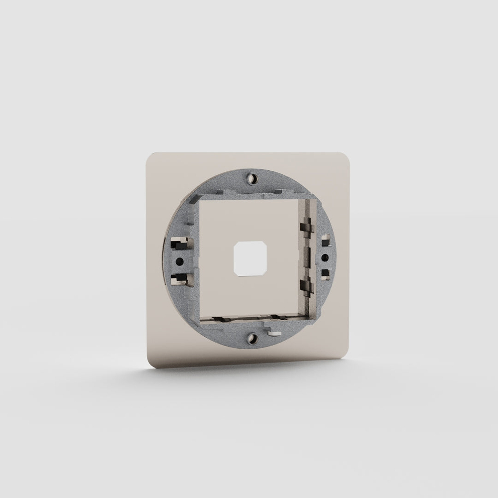 Kew Plaque Insert Interrupteur (Simple) - Nickel Poli