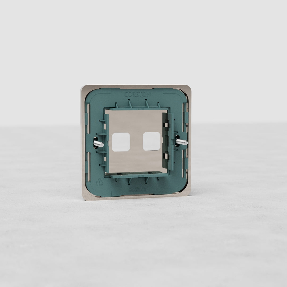 Grove Einfachrahmen 2x – Poliertes Nickel