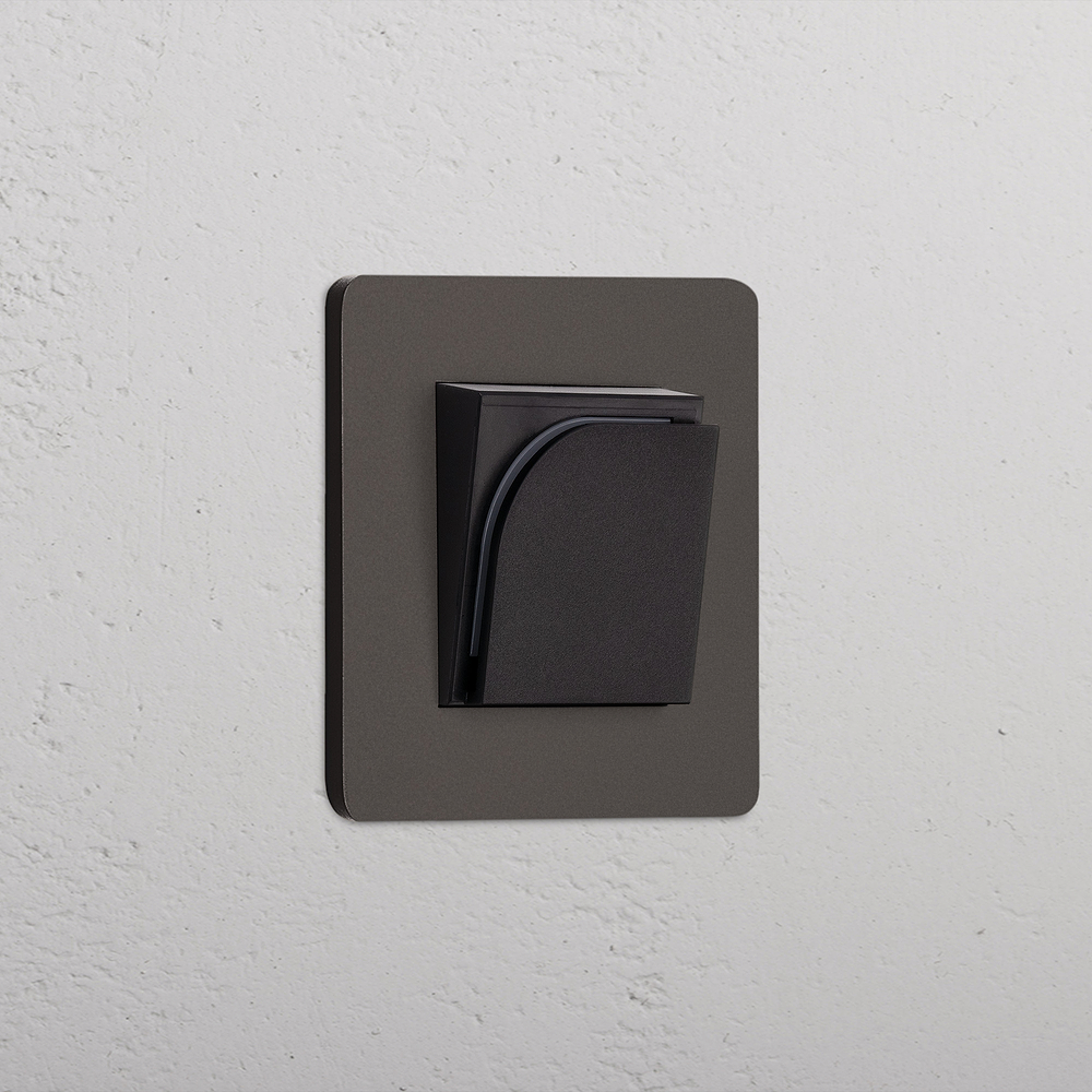 Grove Single Hotel Key Card Switch - Bronze | Black