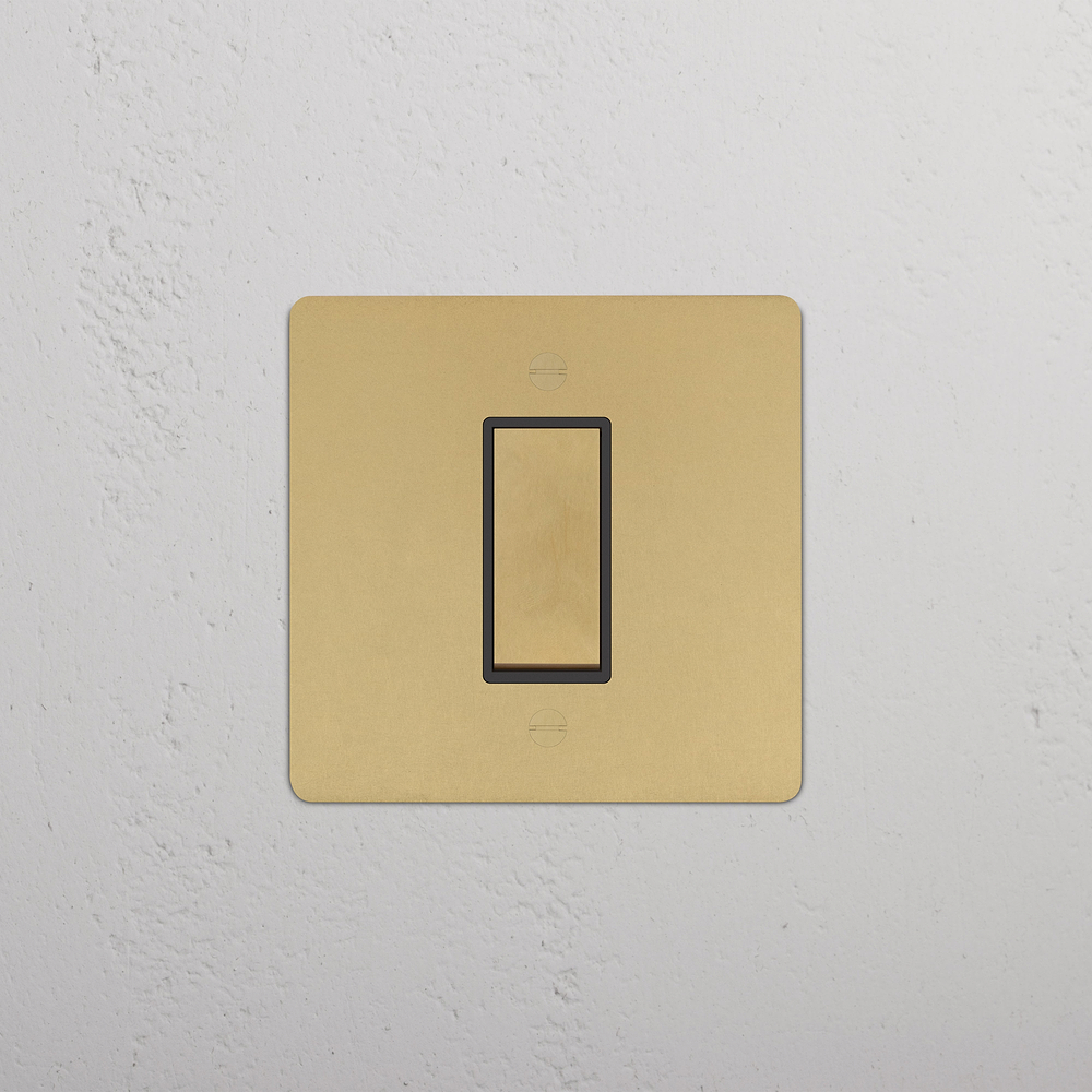 1G Intermediate Rocker Switch - Antique Brass | Black