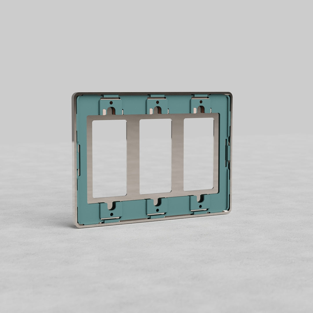 Grove 3G Outlet Plate - Polished Nickel