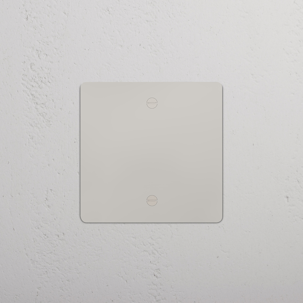 Single Blank Plate - Polished Nickel