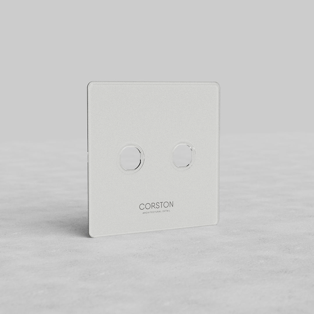 Kew 2G Switch Plate - Clear
