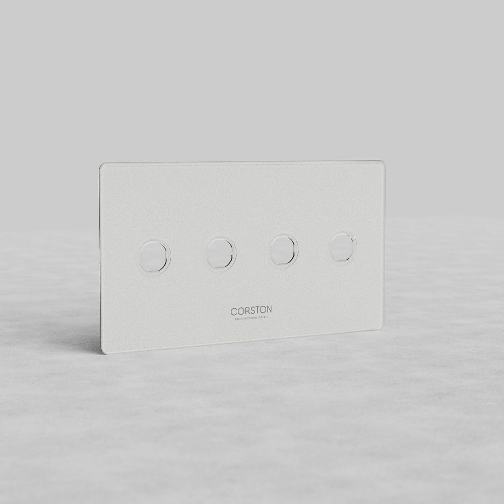 Kew 4G Switch Plate - Clear