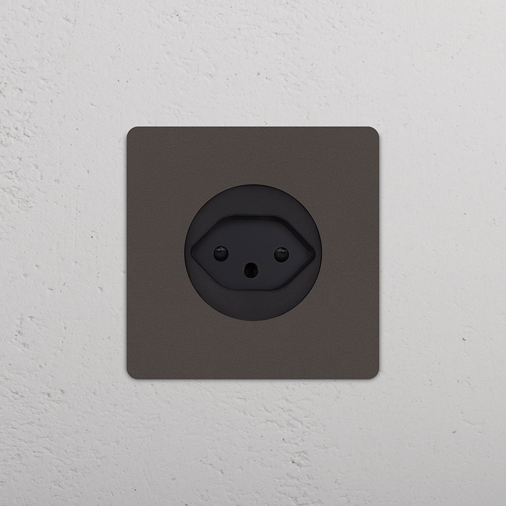Grove Single Swiss Type J Socket - Bronze | Black
