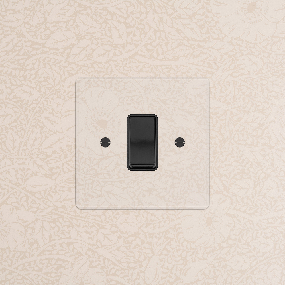 Single 45A Cooker Switch - Clear | Black