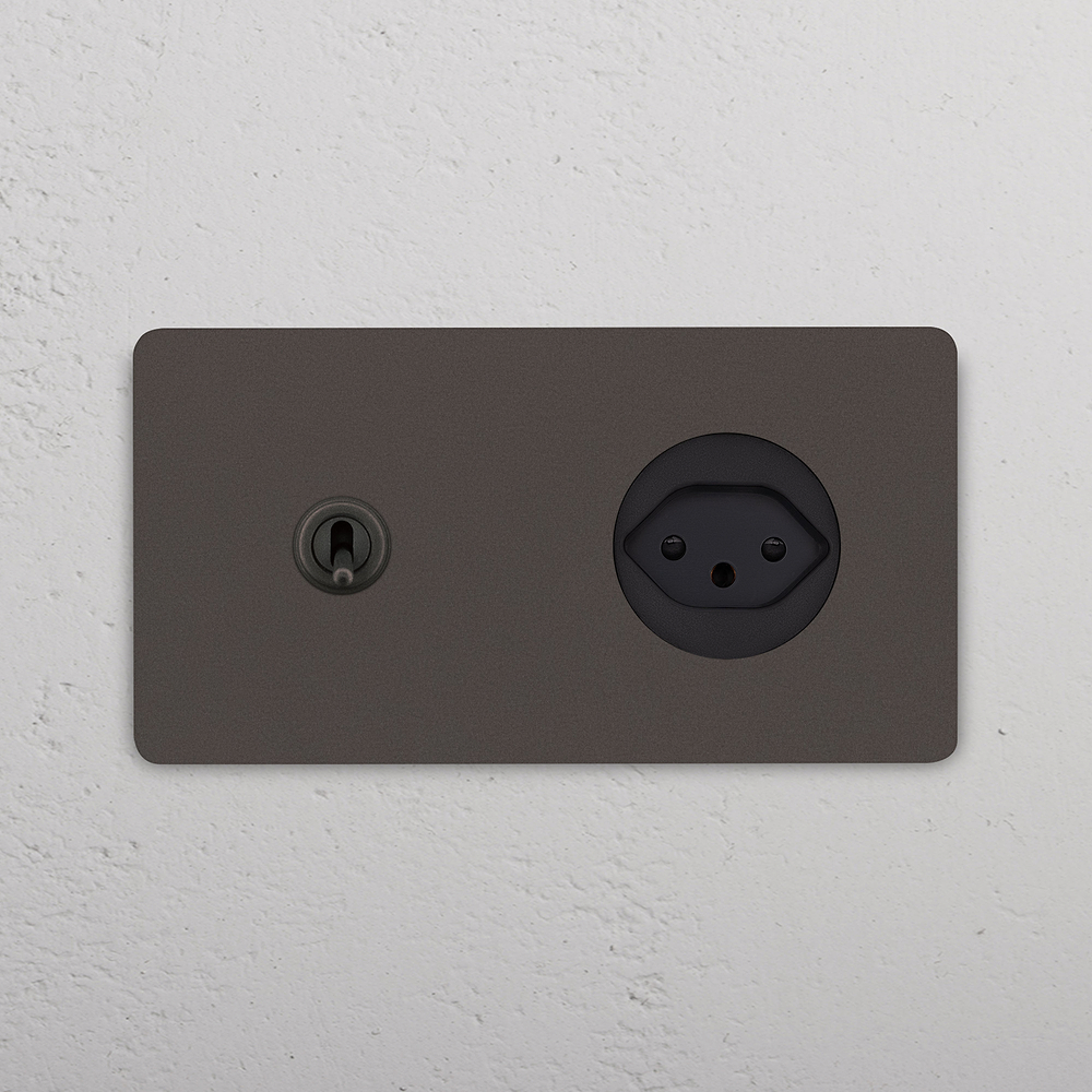 Grove Double Toggle & Swiss Type J Socket - Bronze | Black