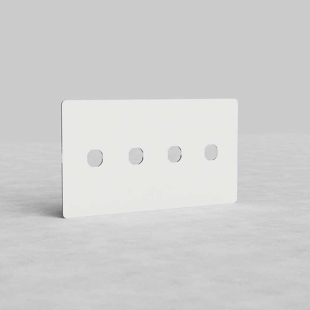 Kew 4G Switch Plate - Clear