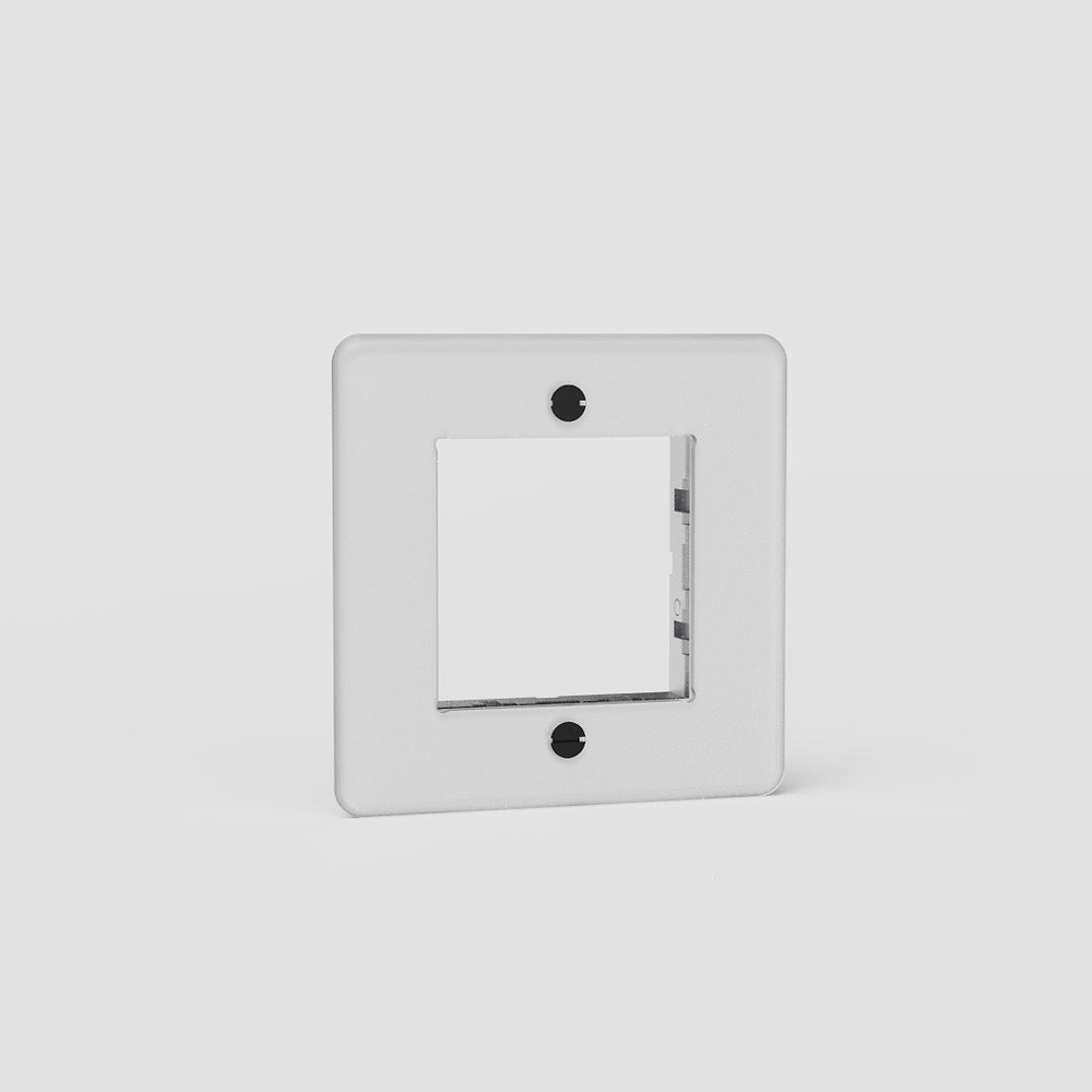 Kew Enkele 45 mm moduleplaat - Doorzichtig | Zwart