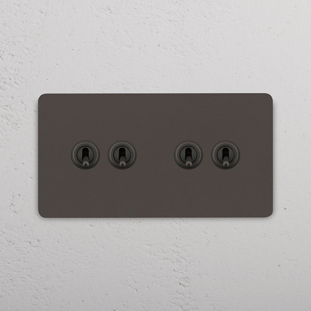 Grove Double 4x Toggle Switch - Bronze