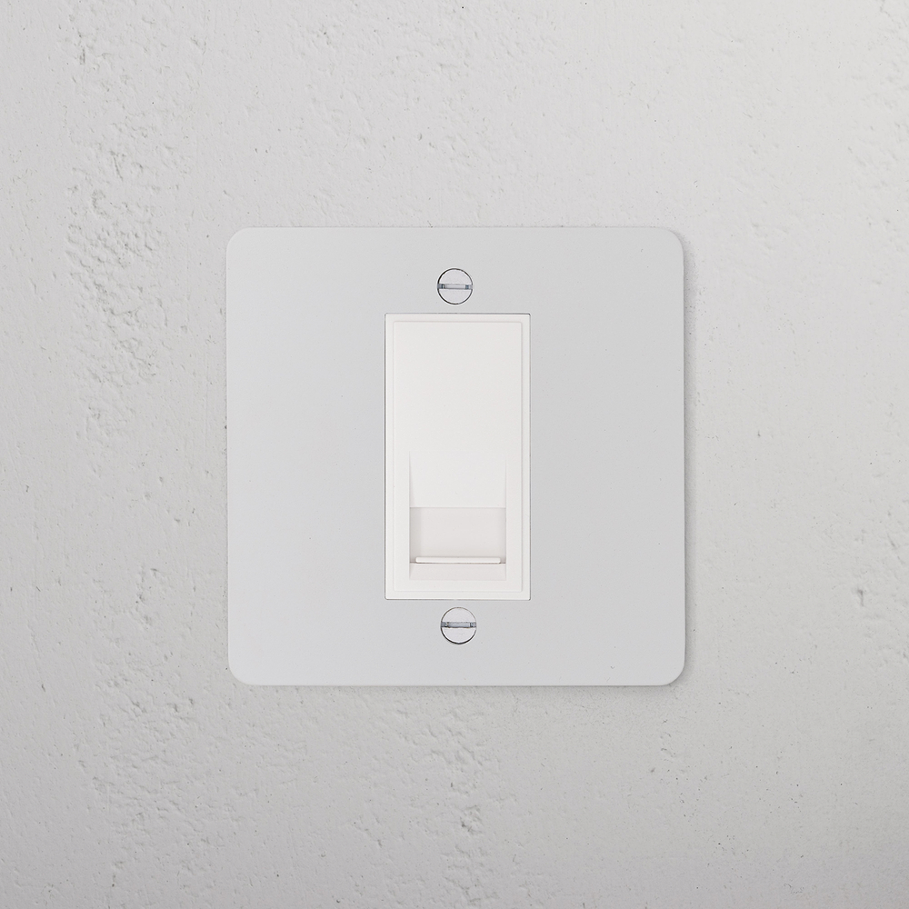 Single BT Master Socket - Paintable | White