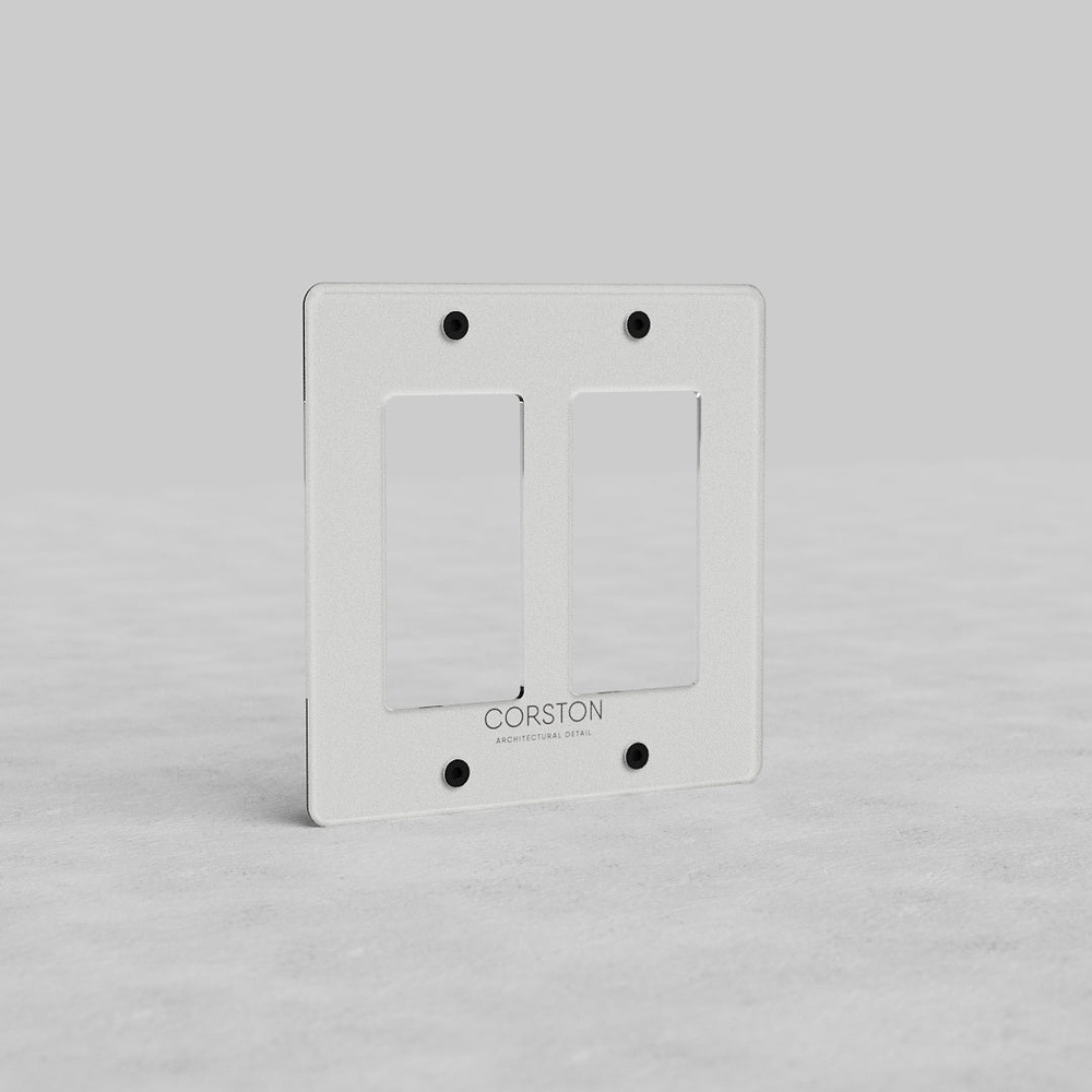 Kew 2G Outlet Plate - Clear