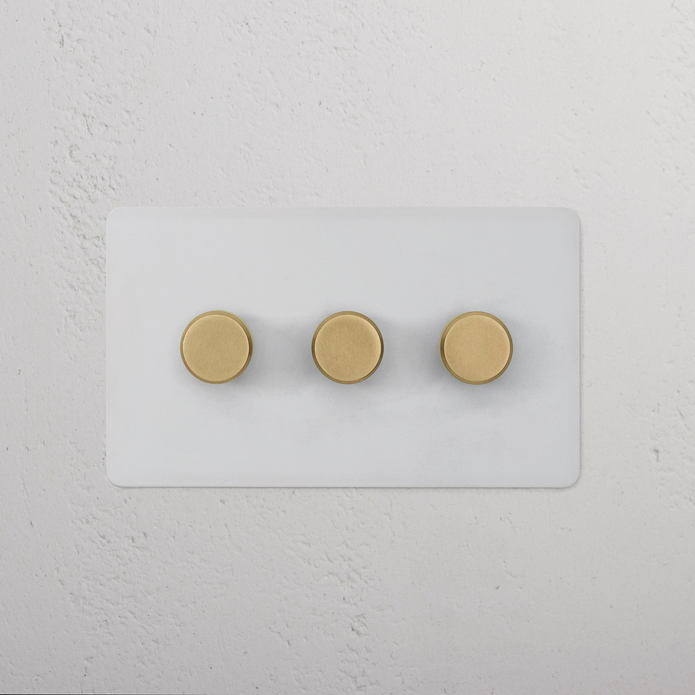 3G Two Way Dimmer Switch - Paintable Antique Brass