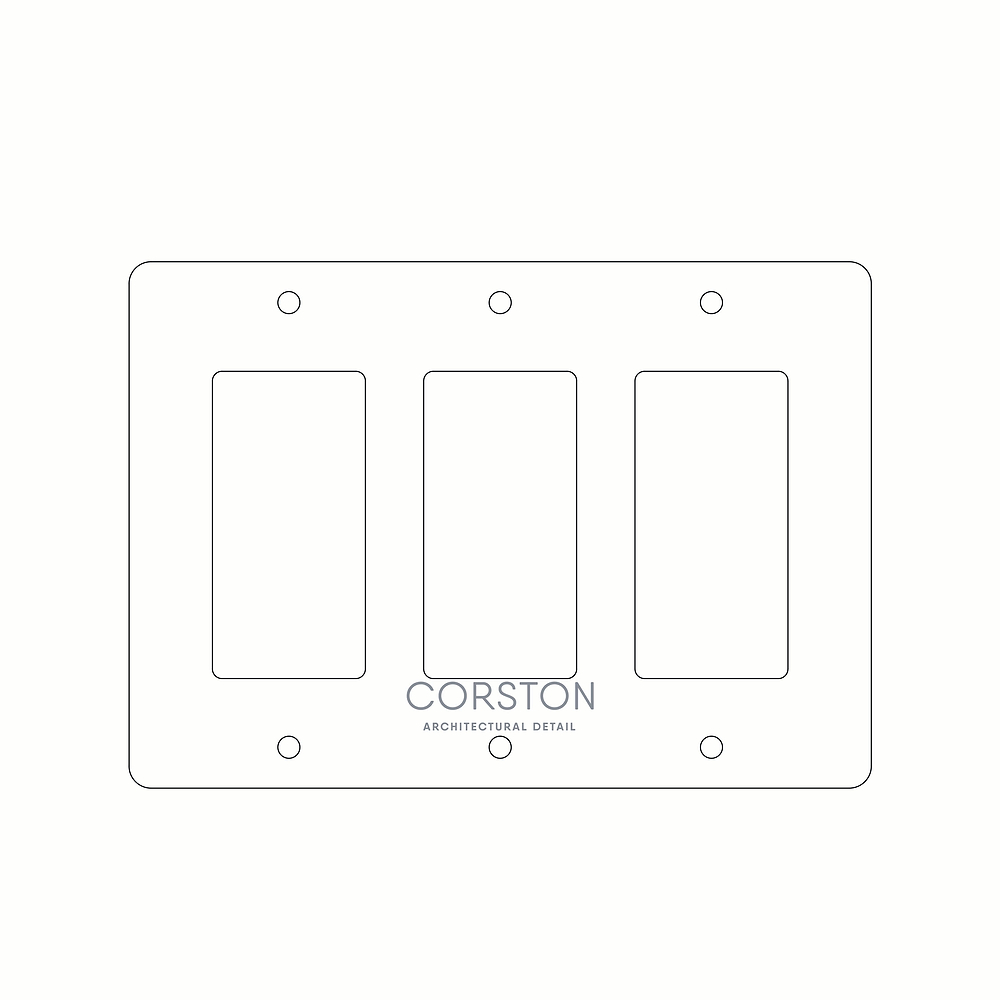 3G Outlet Front Plate Paper Template