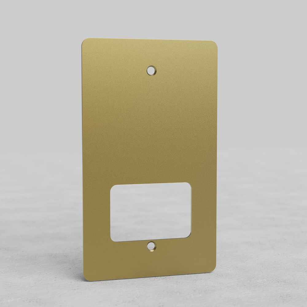 Shaver Socket Front Plate – Antique Brass