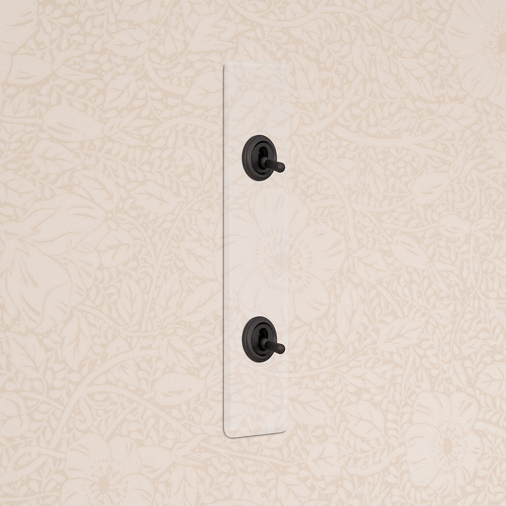 2G Architrave Two Way Toggle Switch - Clear Bronze 