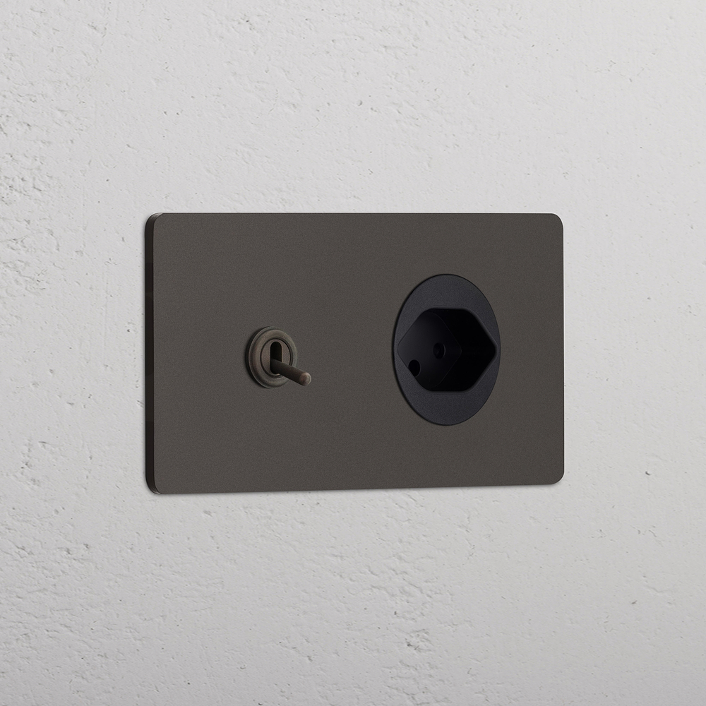 Grove Double Toggle & Swiss Type J Socket - Bronze | Black