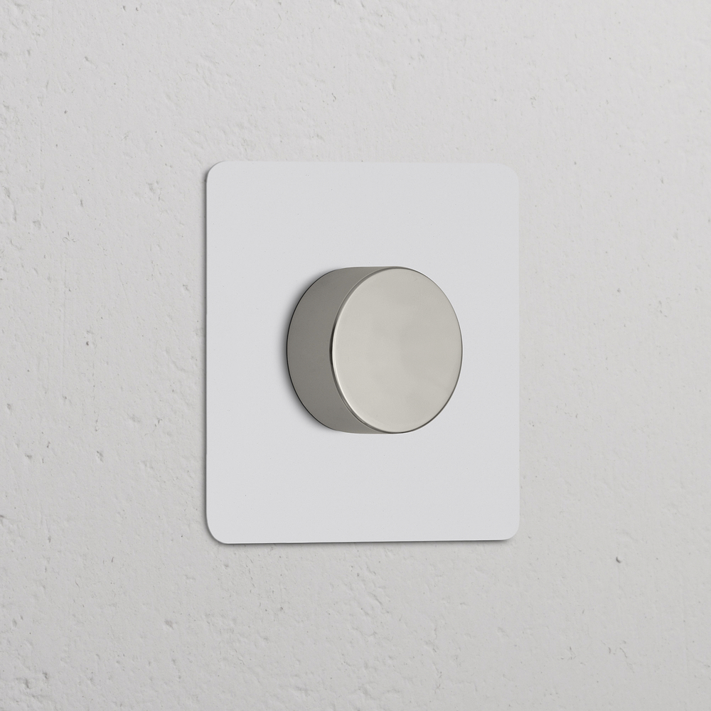 Kew Single Multiway Dimmer Switch - Paintable Polished Nickel