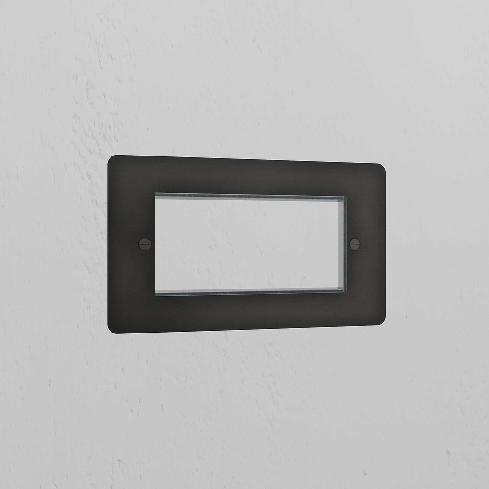 Double 100mm Module Plate - Bronze