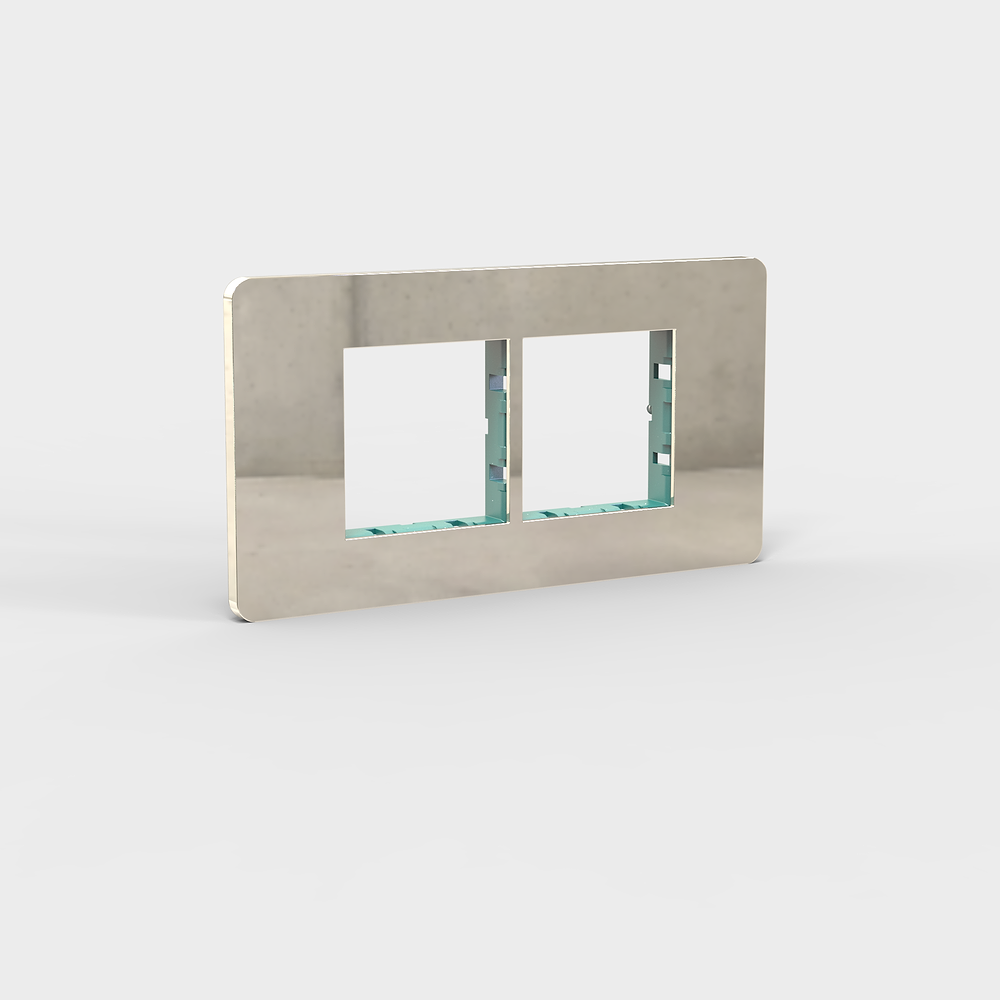 Grove 4-Module 2x 45mm Module Plate – Polished Nickel