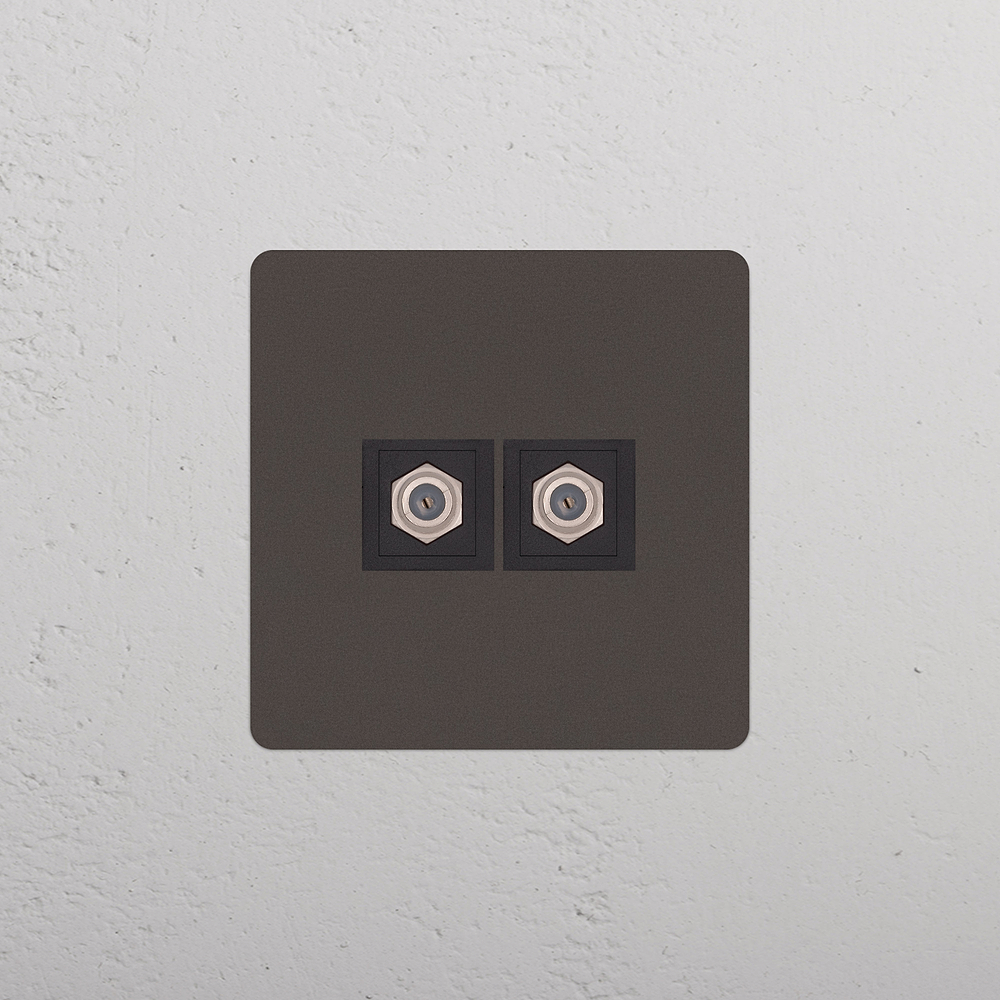 Kew Prise Satellite SAT x2 (Plaque Simple) - Bronze | Noir