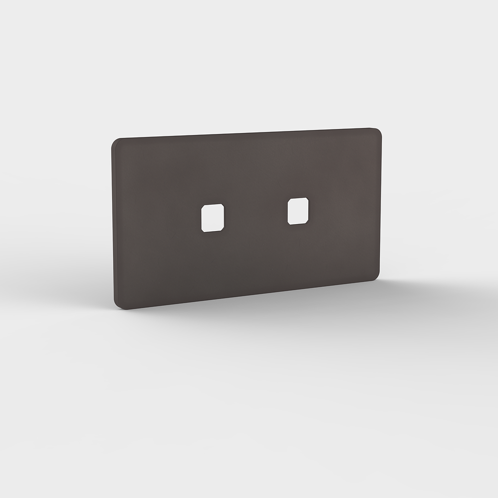 Grove 4-Module 2x Switch Plate – Bronze