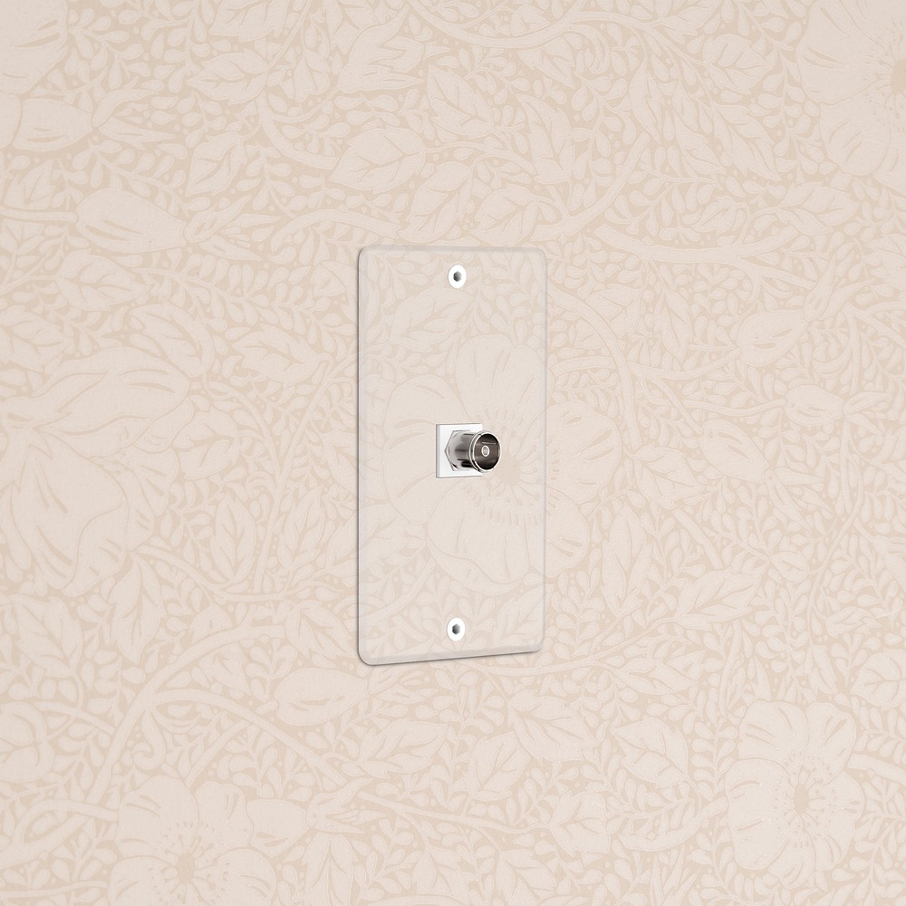 Kew 1G TV Keystone - Clear White