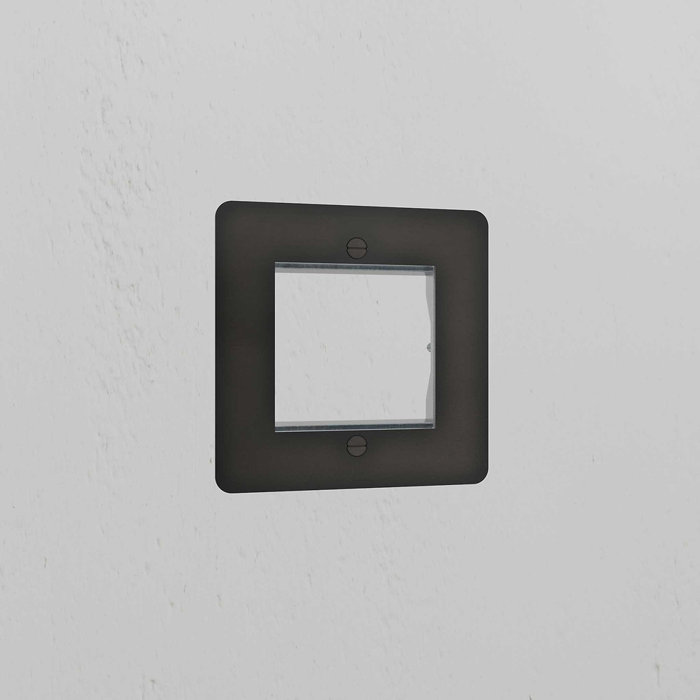 Single 50mm Module Plate - Bronze