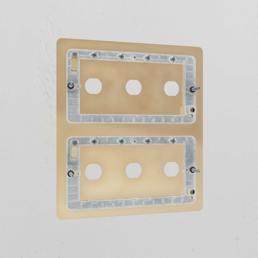 6G Switch Plate - Antique Brass