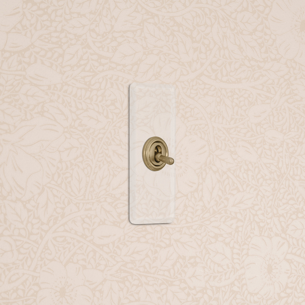 1G Architrave Intermediate Toggle Switch - Clear Antique Brass