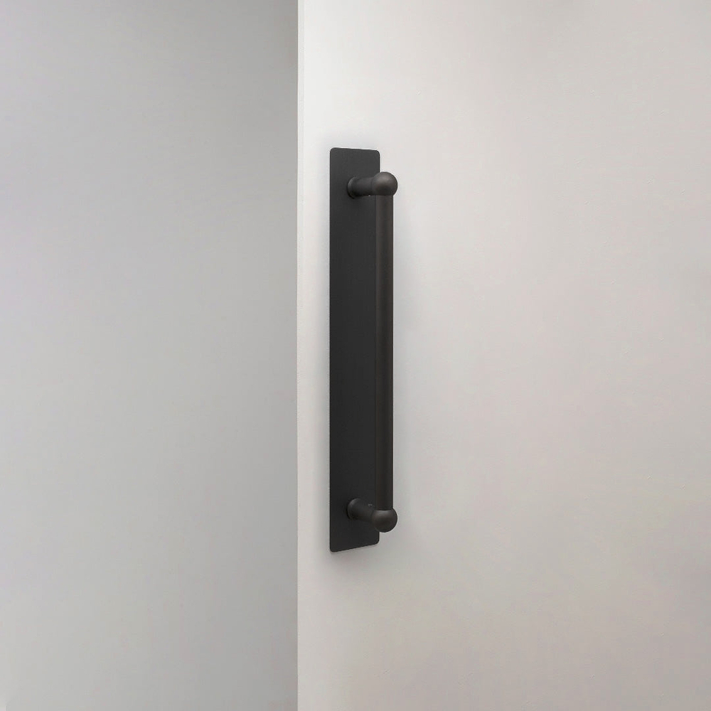 Harper Single Pull Handle with Plate 320mm - Bronze