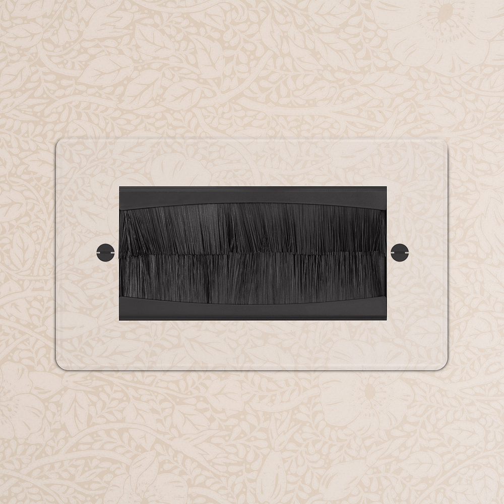 Double Brush Plate - Clear | Black
