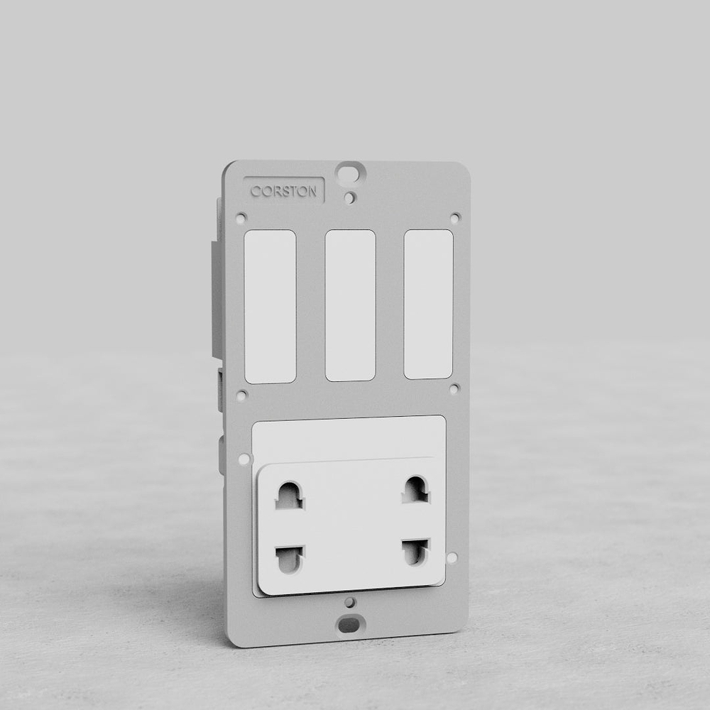 Shaver Socket Insert – White