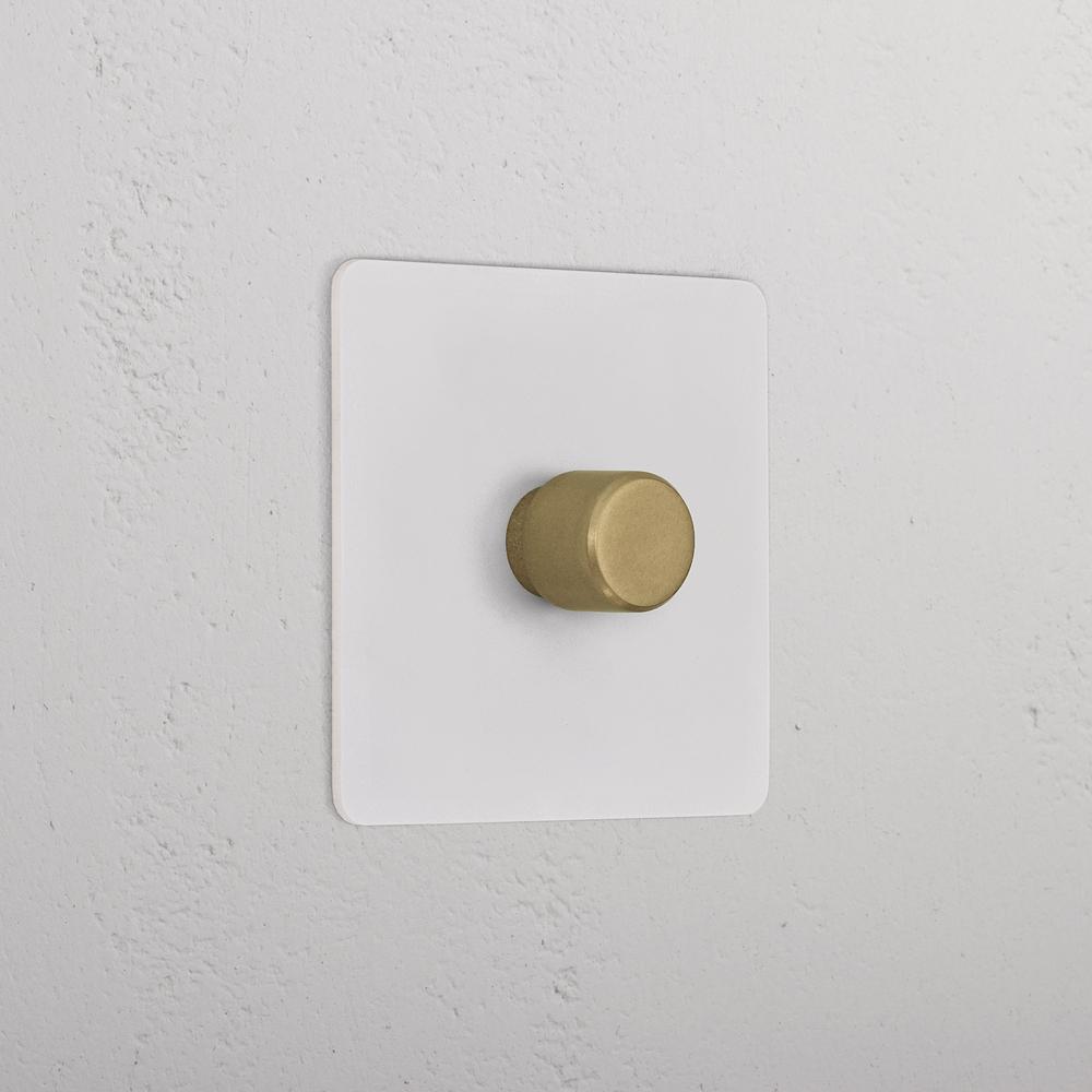 1G Two Way Dimmer Switch - Paintable Antique Brass