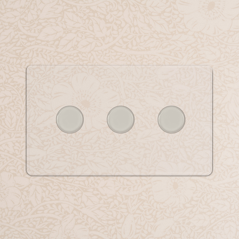 3G Two Way Dimmer Switch - Clear Polished Nickel