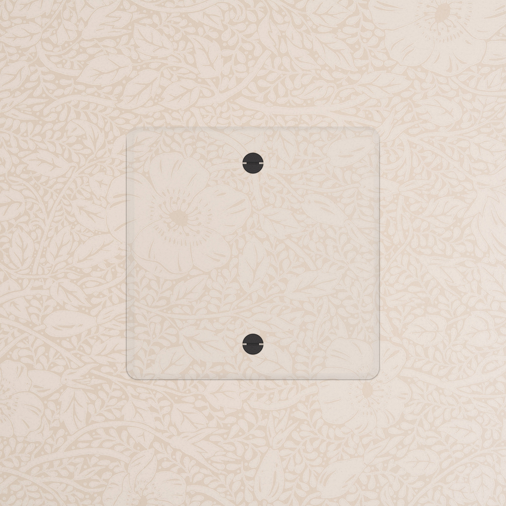 Kew Plaque Obturatrice (Simple) - Transparence | Noir